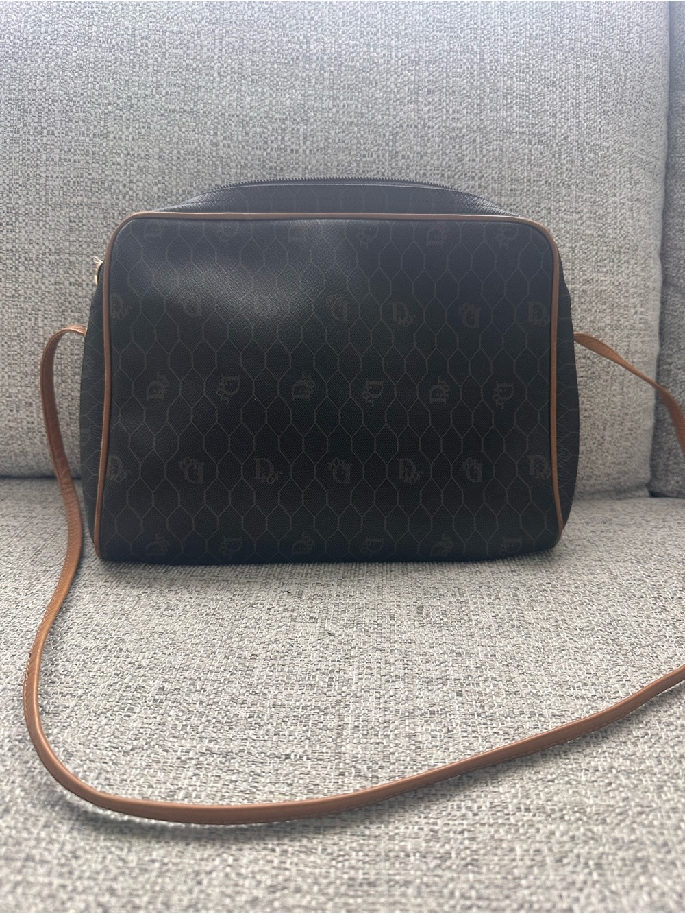 Dior Vintage Honeycomb Monogram Crossbody - Picture 4 of 5